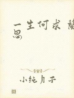 一生何求 兰思思