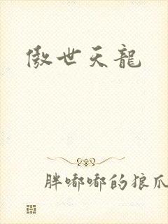 傲世天龙封面