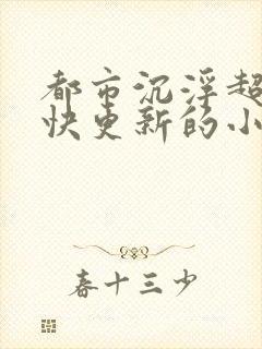 都市沉浮超前超快更新的小说