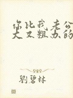 你比我老公的又大又粗办的还舒坦