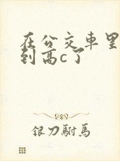 在公交车里c弄到高c了