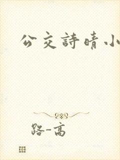 公交诗晴小说
