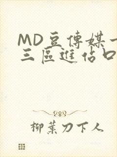 MD豆传媒一二三区进站口