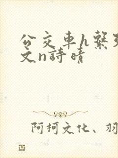 公交车h系列辣文n诗晴