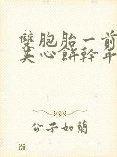 双胞胎一前一后夹心饼干年下