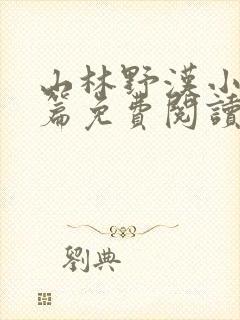 山林野汉小说全篇免费阅读