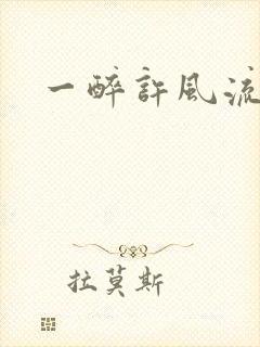 一醉许风流封面