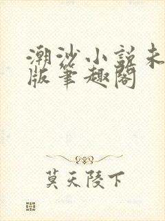 潮沙小说未删减版笔趣阁