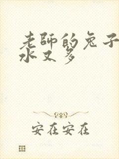 老师的兔子又软水又多