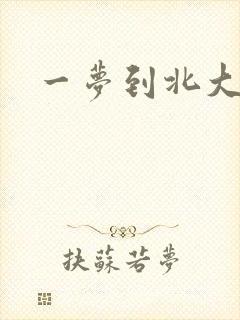 一梦到北大