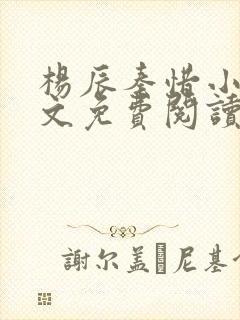 杨辰秦惜小说全文免费阅读最新