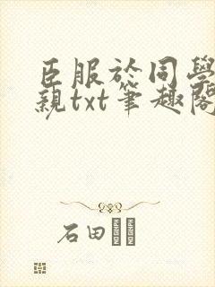 臣服于同学的母亲txt笔趣阁封面