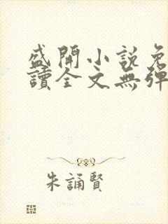 盛开小说免费阅读全文无弹窗封面