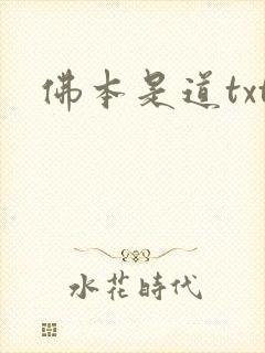 佛本是道txt封面