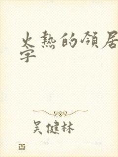 火热的领居中文字