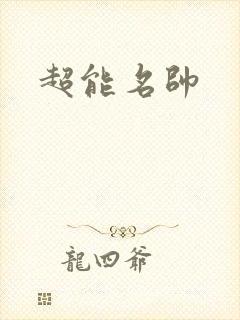 超能名帅封面
