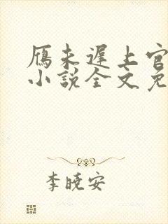 雁未迟上官穿越小说全文免费阅读