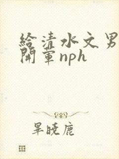 给清水文男主们开荤nph封面