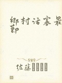 乡村活寡最新章节