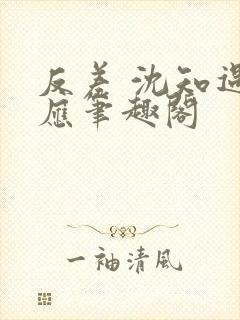 反差 沈知遇晏应笔趣阁