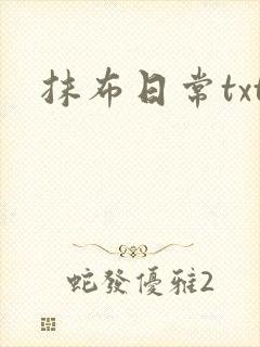 抹布日常txt