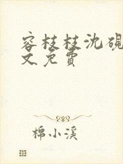 容枝枝沈砚书全文免费