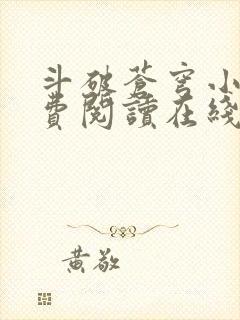 斗破苍穹小说免费阅读在线封面