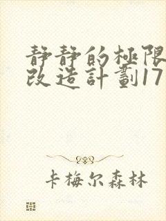 静静的极限自我改造计划17