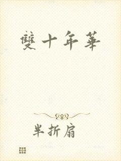 双十年华封面