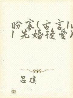 盼寡(古言1v1 先婚后爱)