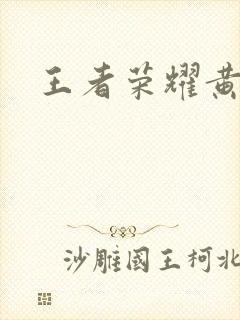 王者荣耀黄化网封面