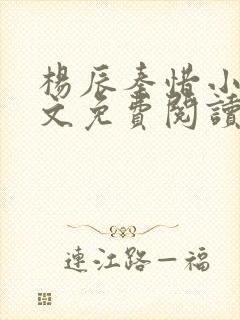 杨辰秦惜小说全文免费阅读最新