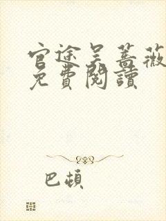 官途吴蔷薇全文免费阅读