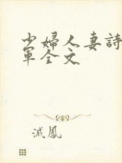 少妇人妻诗雨小军全文