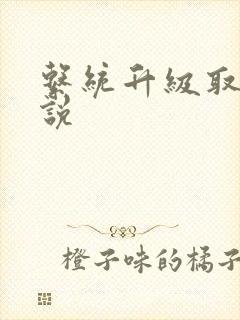 系统升级取液小说封面