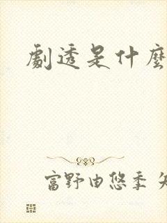 剧透是什么意思