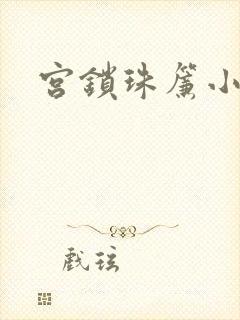 宫锁珠帘小说封面