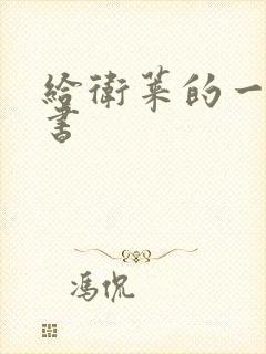 给卫莱的一封情书封面