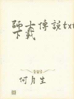 师士传说txt下载封面