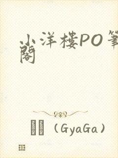 小洋楼PO笔趣阁封面