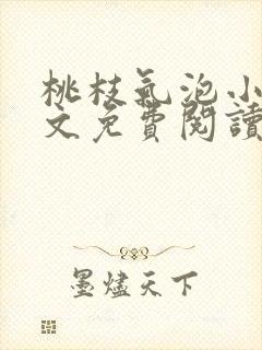 桃枝气泡小说全文免费阅读