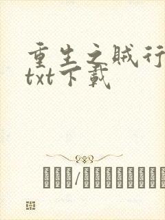 重生之贼行天下txt下载
