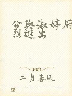 公与淑婷厨房猛烈进出封面