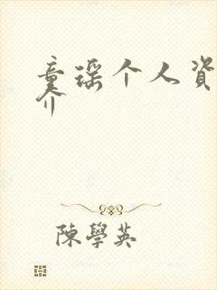 童瑶个人资料简介