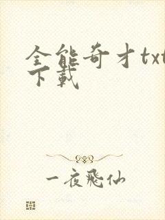 全能奇才txt下载