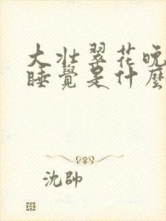 大壮翠花晚上不睡觉是什么电视剧