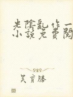 光阴乱作一团的小说免费阅读