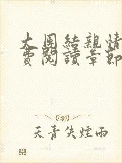 大团结亲情会免费阅读章节