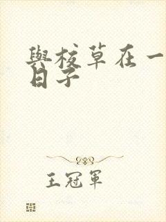 与校草在一起的日子