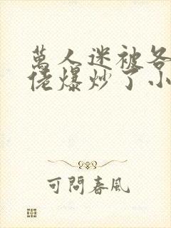 万人迷被各路大佬爆炒了小说